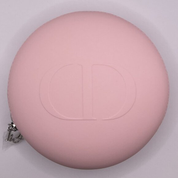 Dior Round Pouch Pink Macaron 6cm Bag & Cosmetics Gift Set Mascara Lipstick NEW - Picture 7 of 11